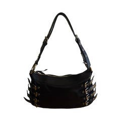 Dolce & Gabbana Black Leather Shoulder Handbag