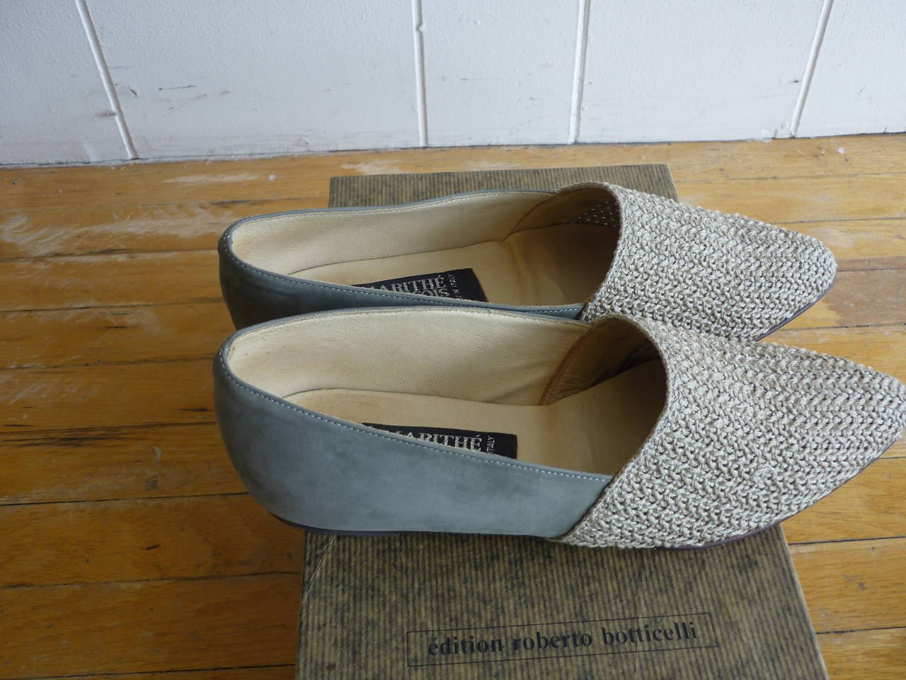 Marithe Francois Girbaud two-tone shoes 37.5 In Excellent Condition In Port Hope, ON