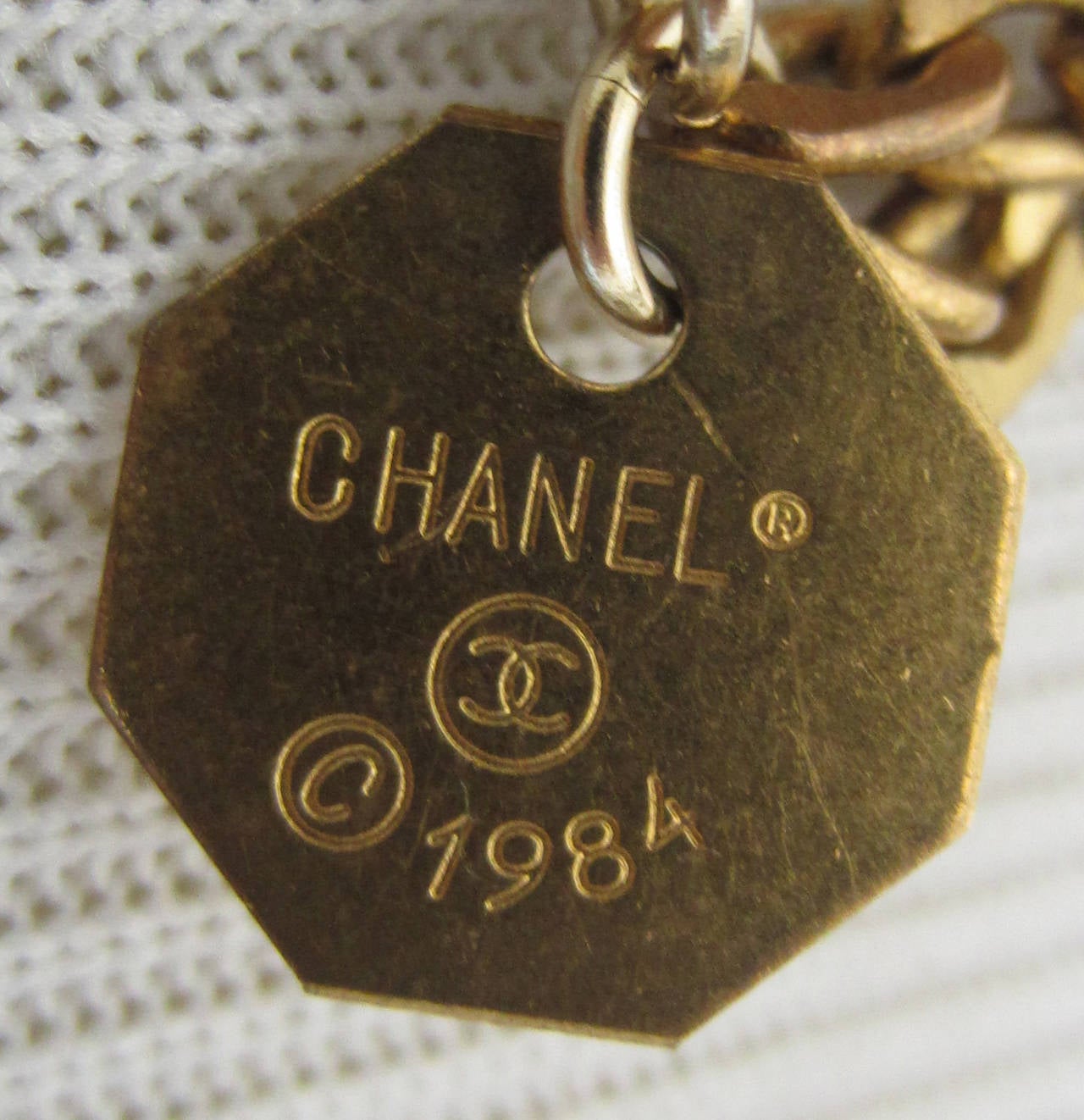 Chic Chanel Long Necklace with Crystals at 1stDibs