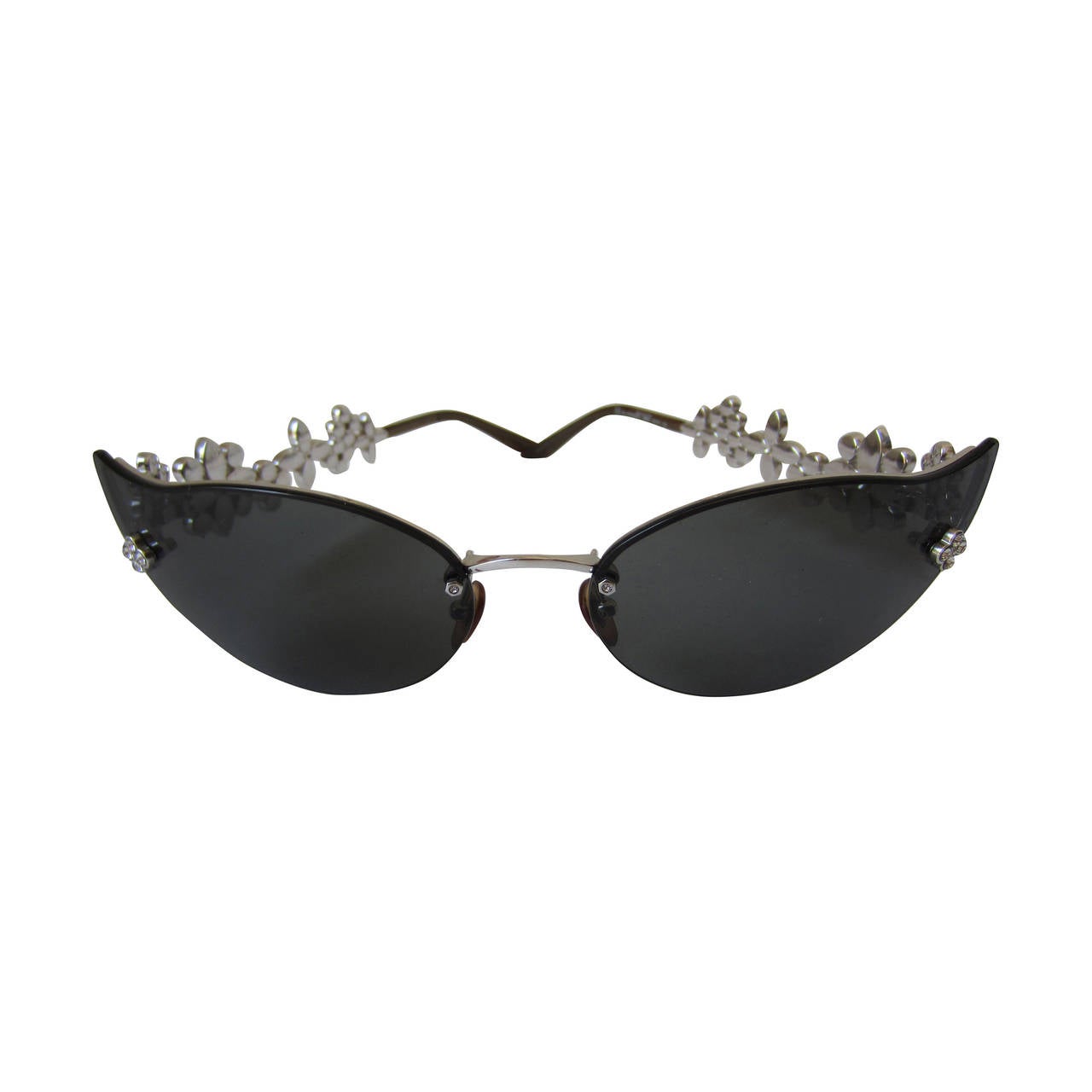 LOUIS VUITTON Crystal Dali Cat Eye Sunglasses Z0824U 1255205