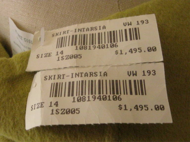Valentino Wool/Cashgora Skirt with Tags ($1495) 1
