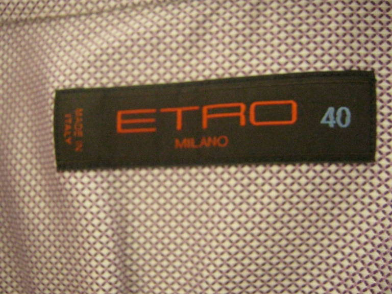 ETRO Herrenhemd aus Baumwolle Größe 40 im Zustand „Hervorragend“ im Angebot in Port Hope, ON