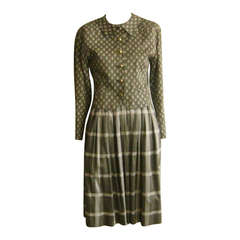 1980s Balenciaga Mixed Pattern Cotton Suit (38 Fr) 4