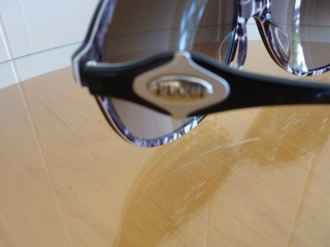 Emilio Pucci Black Oversized Round Sunglasses 2