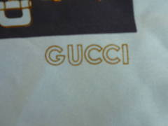 80s GUCCI Horse-Bit Silk Scarf