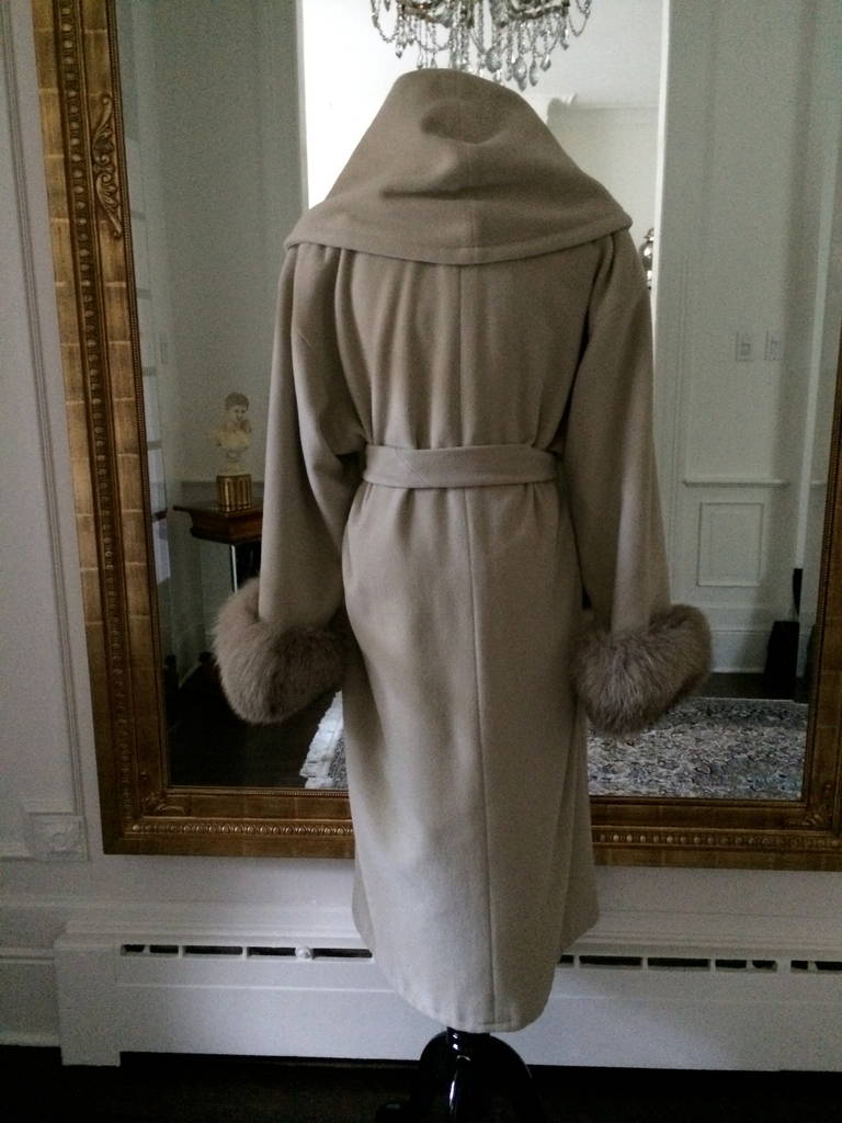 Luxury by Louis Feraud in a Cashmere Blend Wrap Coat 4
