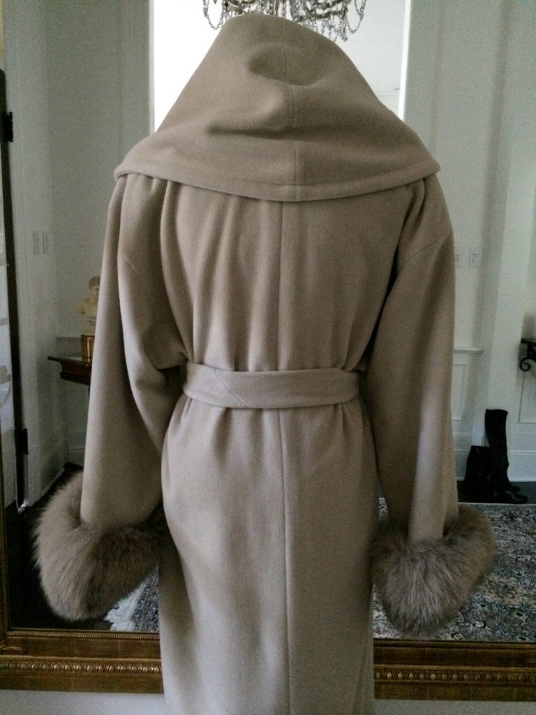 Luxury by Louis Feraud in a Cashmere Blend Wrap Coat 3