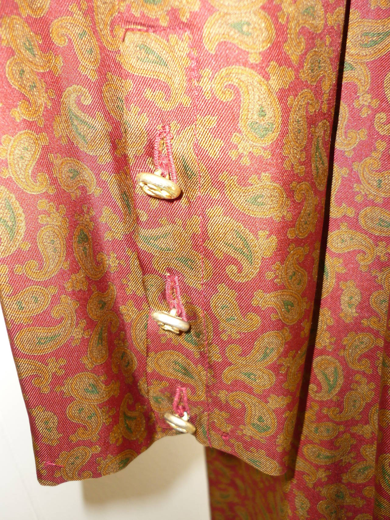 Women's 1980s CHANEL Paisley Silk Dress