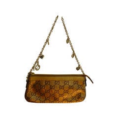 Gucci Guccissima Mettalic Gold Tone Pochette