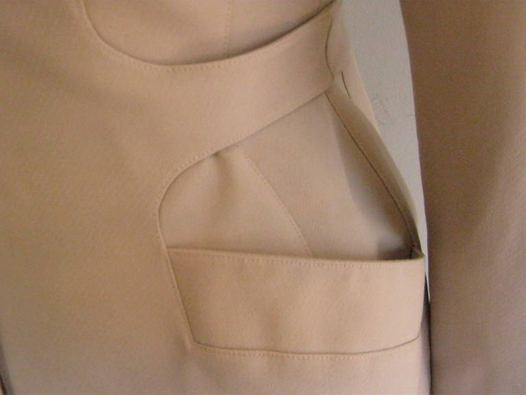 Brown 1980s Fine Wool Thierry Mugler Jacket (38 Fr)