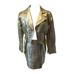 Retro Gold Motorcycle Suit by Gianni Versace IT.42