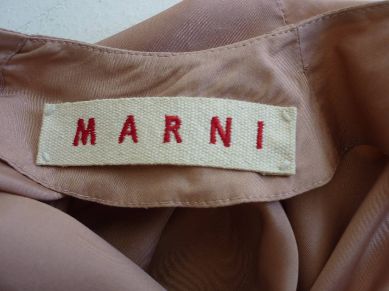 Marni Beigy Pink Silk and Viscose Tunic (40 ITL) 1
