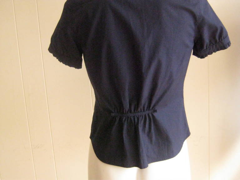 Issey Miyake Cotton Shirt (S) In Excellent Condition In Port Hope, ON