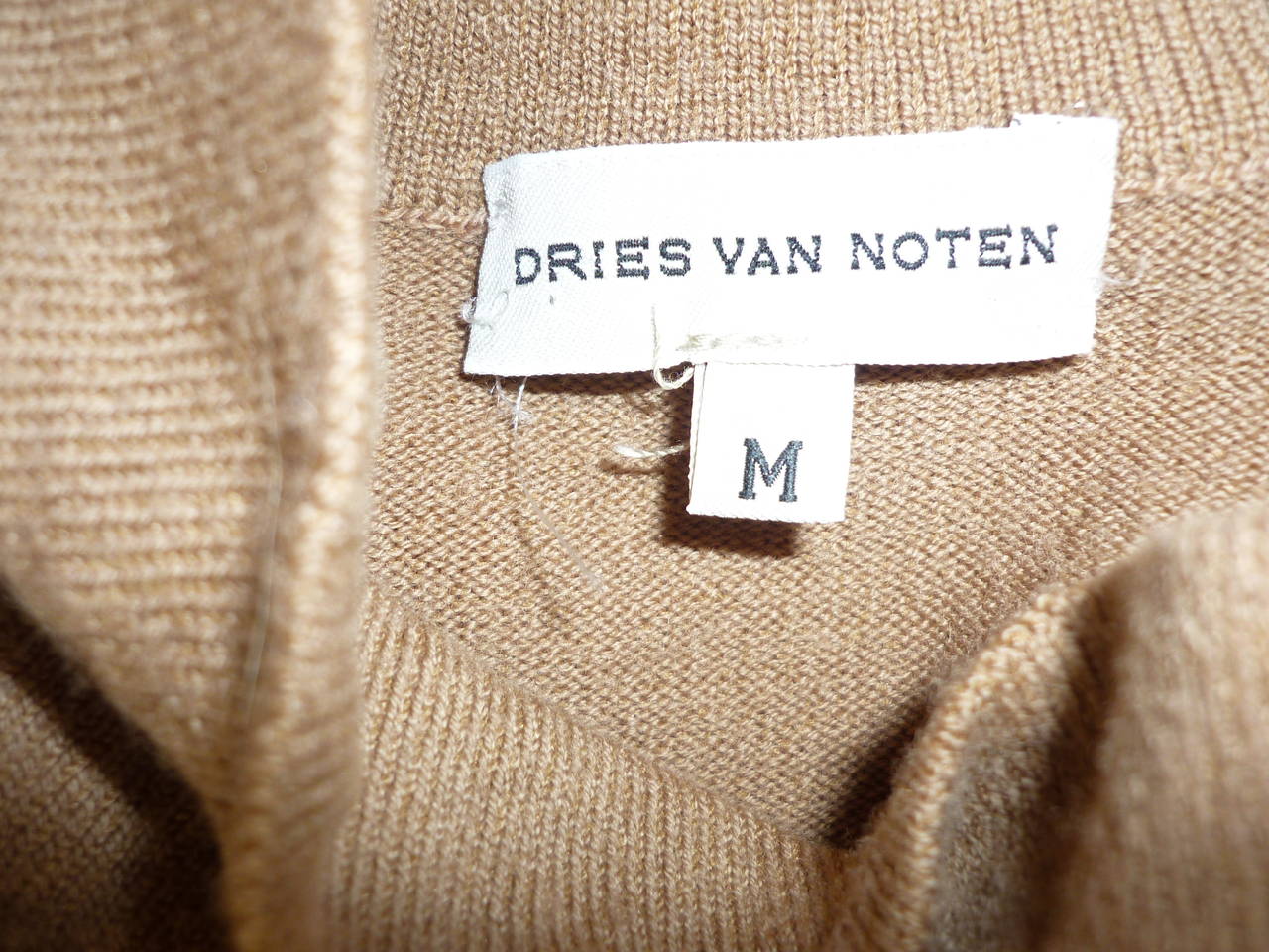 Lovely Dries Van Noten Wool Side Ruched Sweater 2