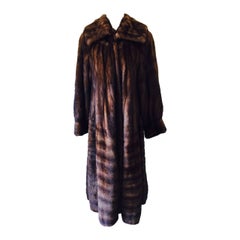 Lagerfeld for Natural Furs Luxurious Full Length Mink Coat Size 8