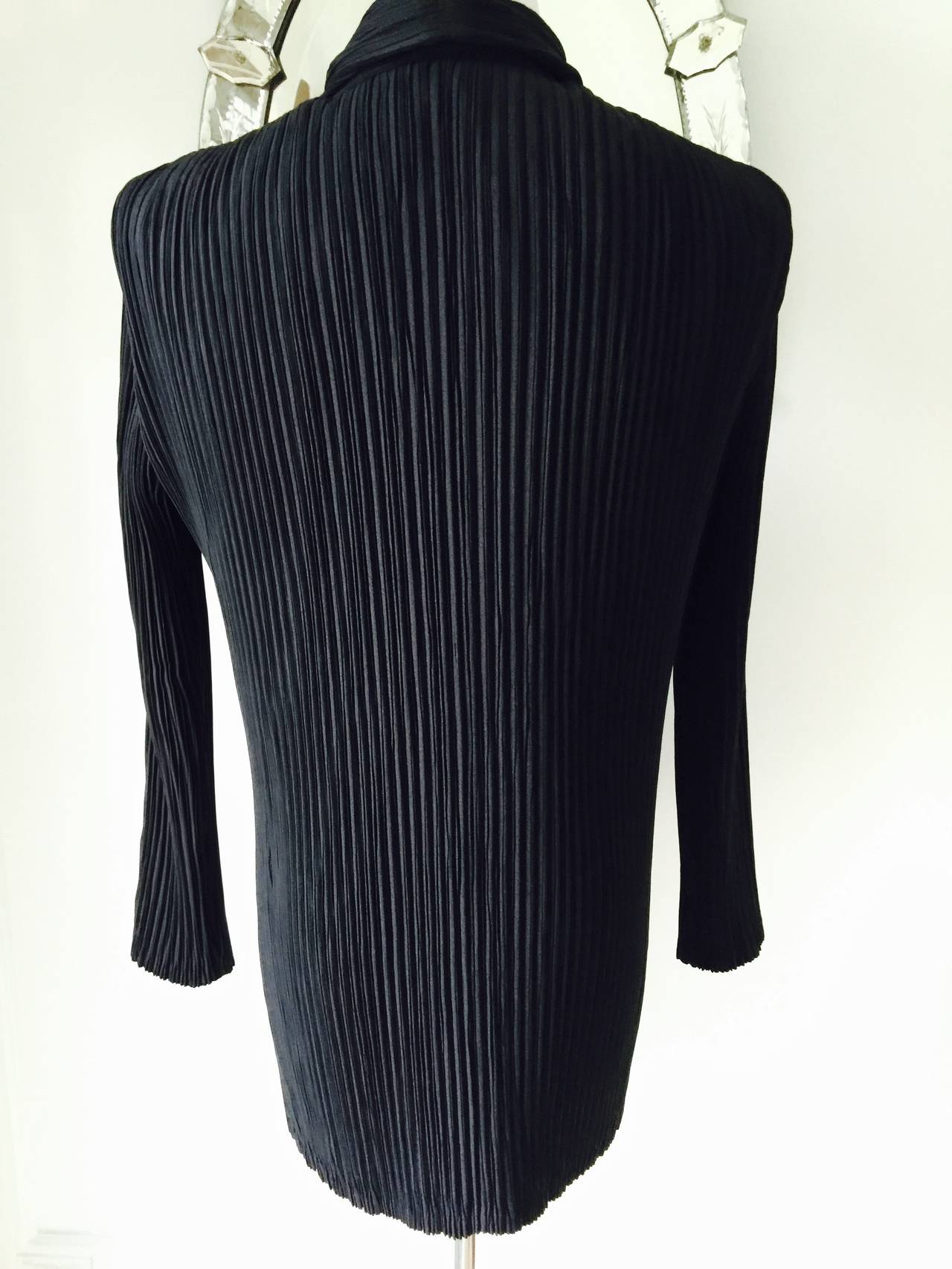 Classic Pleated Blazer By Issey Myake