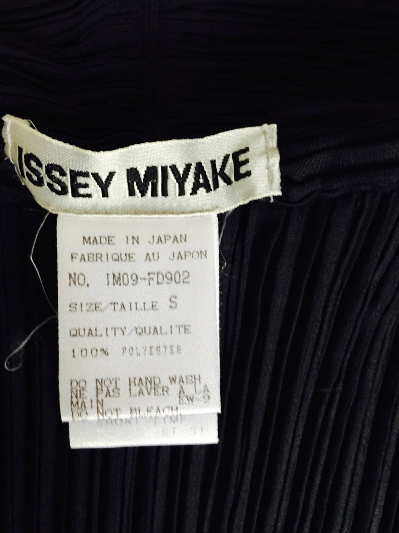 Black Pleated Blazer by Issey Myake