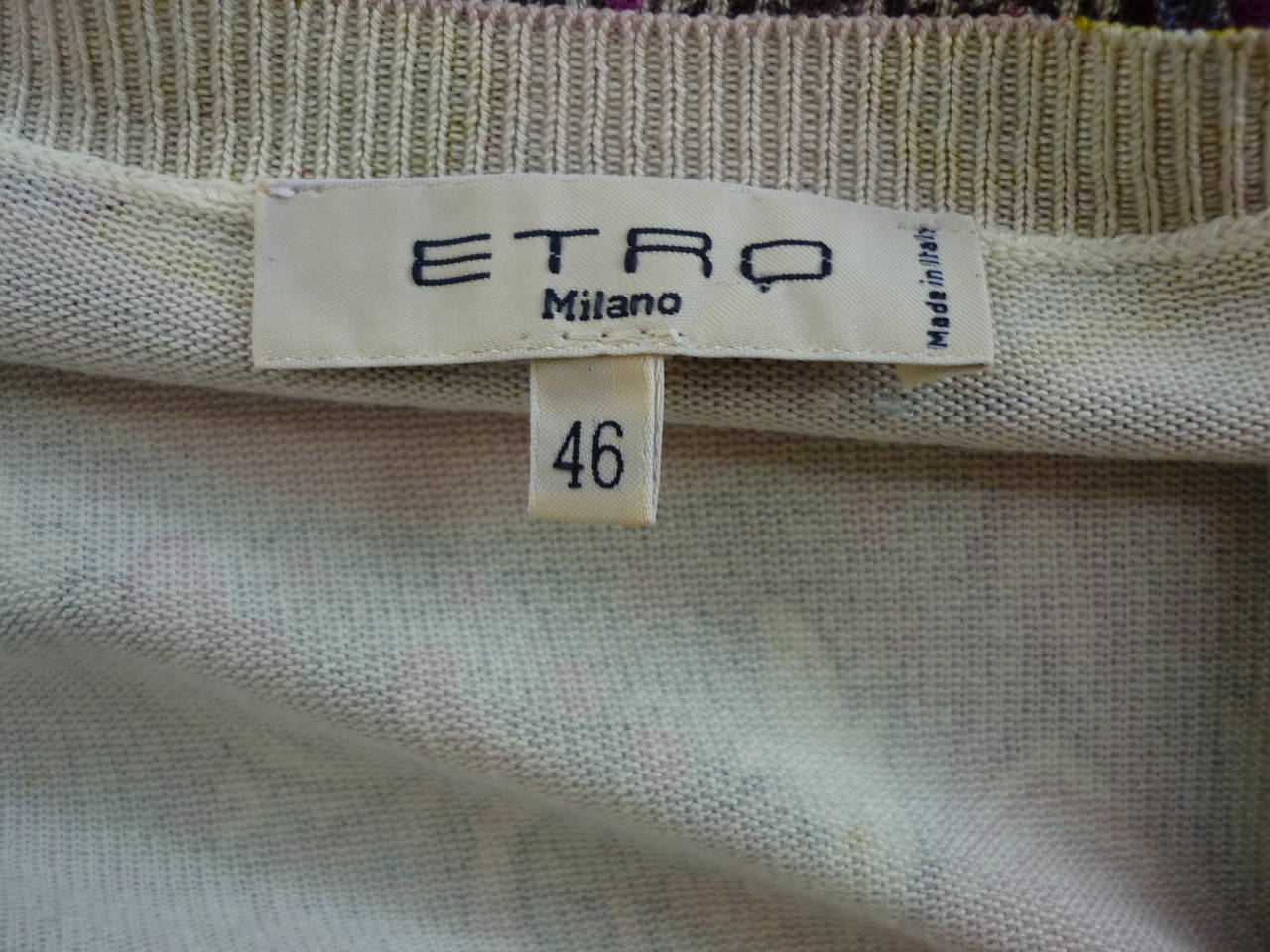 Beautiful ETRO Scoop Neck 85% Silk Sweater (46 ITL) 2