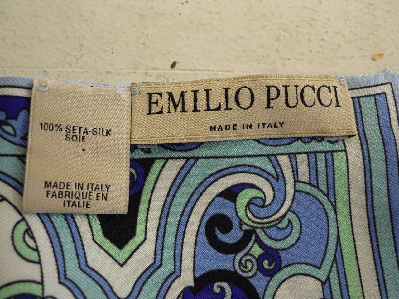 Women's Emilio Pucci Silk Thin Scarf, Belt or Headband Never Worn