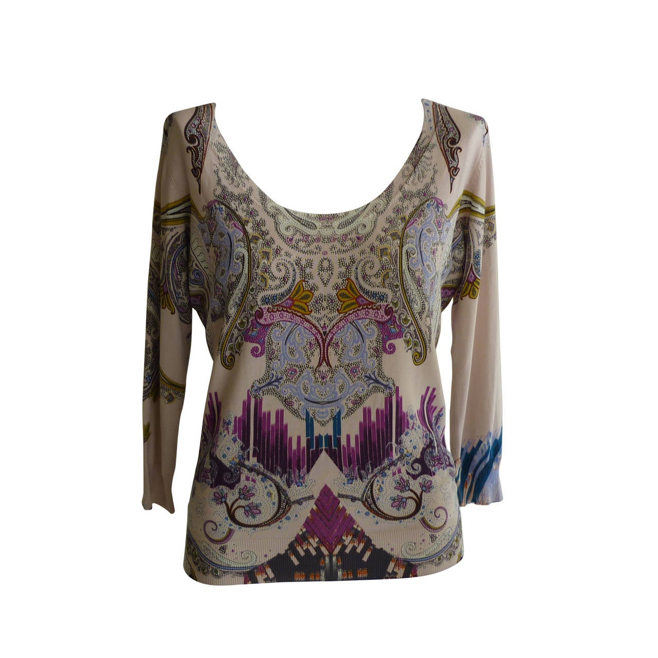 Beautiful ETRO Scoop Neck 85% Silk Sweater (46 ITL)