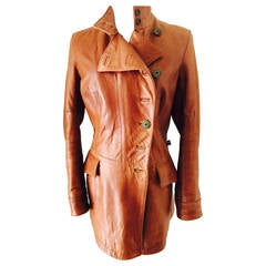 Perfect Jean Paul Gaultier Leather Jacket 44 IT.