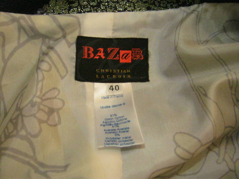 1990s Bazar Christian LaCroix Suit (40 Fr) 1