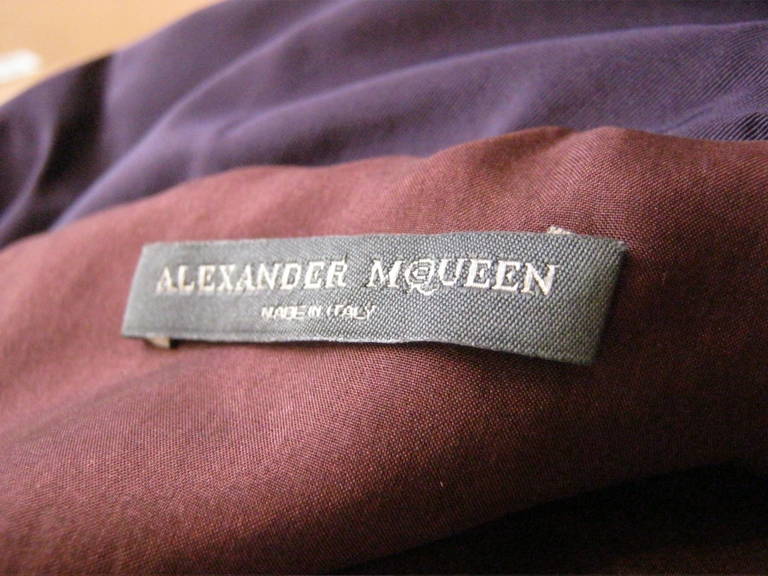 S/S 2006 Alexander McQueen Runway Look 8 Velvet Dress (38 itl) 1