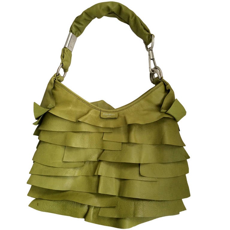 Yves Saint Laurent Ruffled St. Tropez Bag at 1stdibs