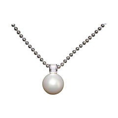 Beautiful South Sea Pearl and Diamond Necklace