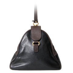 Vintage Delvaux Two-tone Triangle Bag