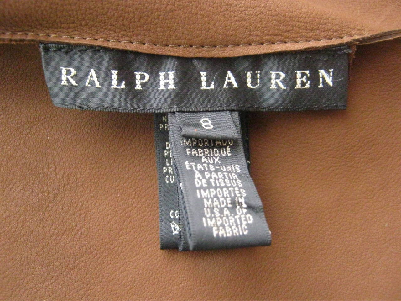 Ralph Lauren Black Label Suede Fringed Vest 8 US 1