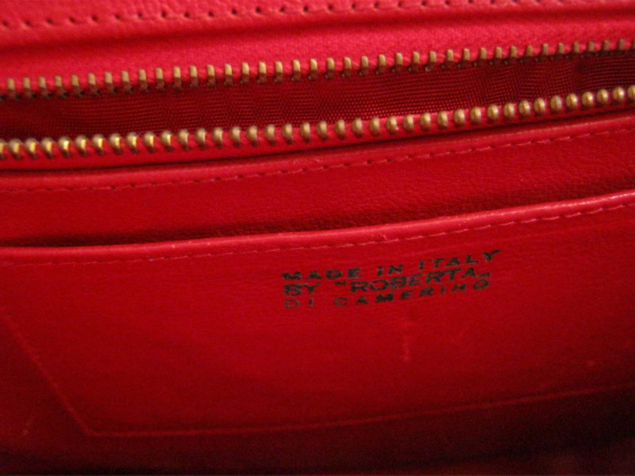 1960s Roberta Di Camerino Vintage Red Handbag 3