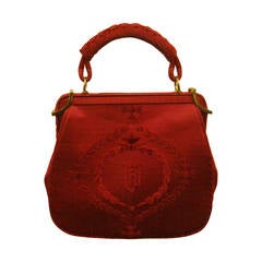 1960s Roberta Di Camerino Vintage Red Handbag