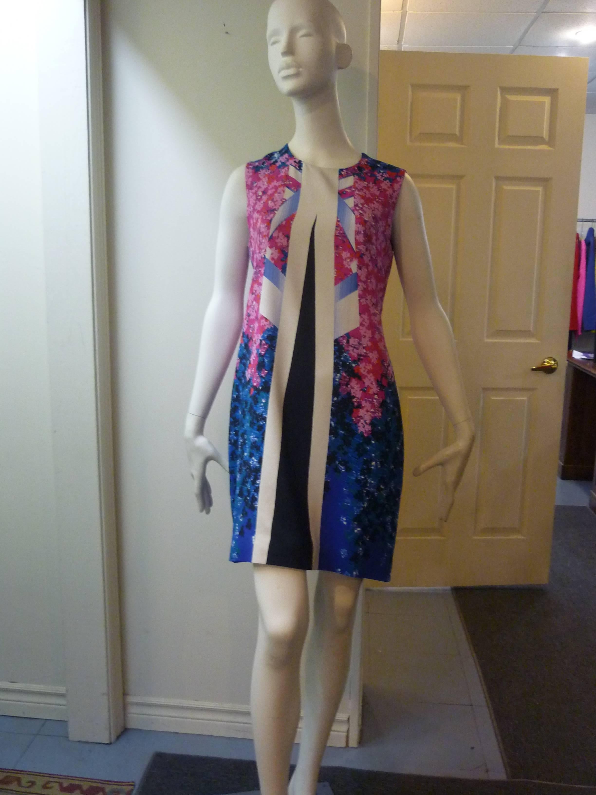 Peter Pilotto Aureta Floral Print Dress, 2014  In Good Condition For Sale In Port Hope, ON