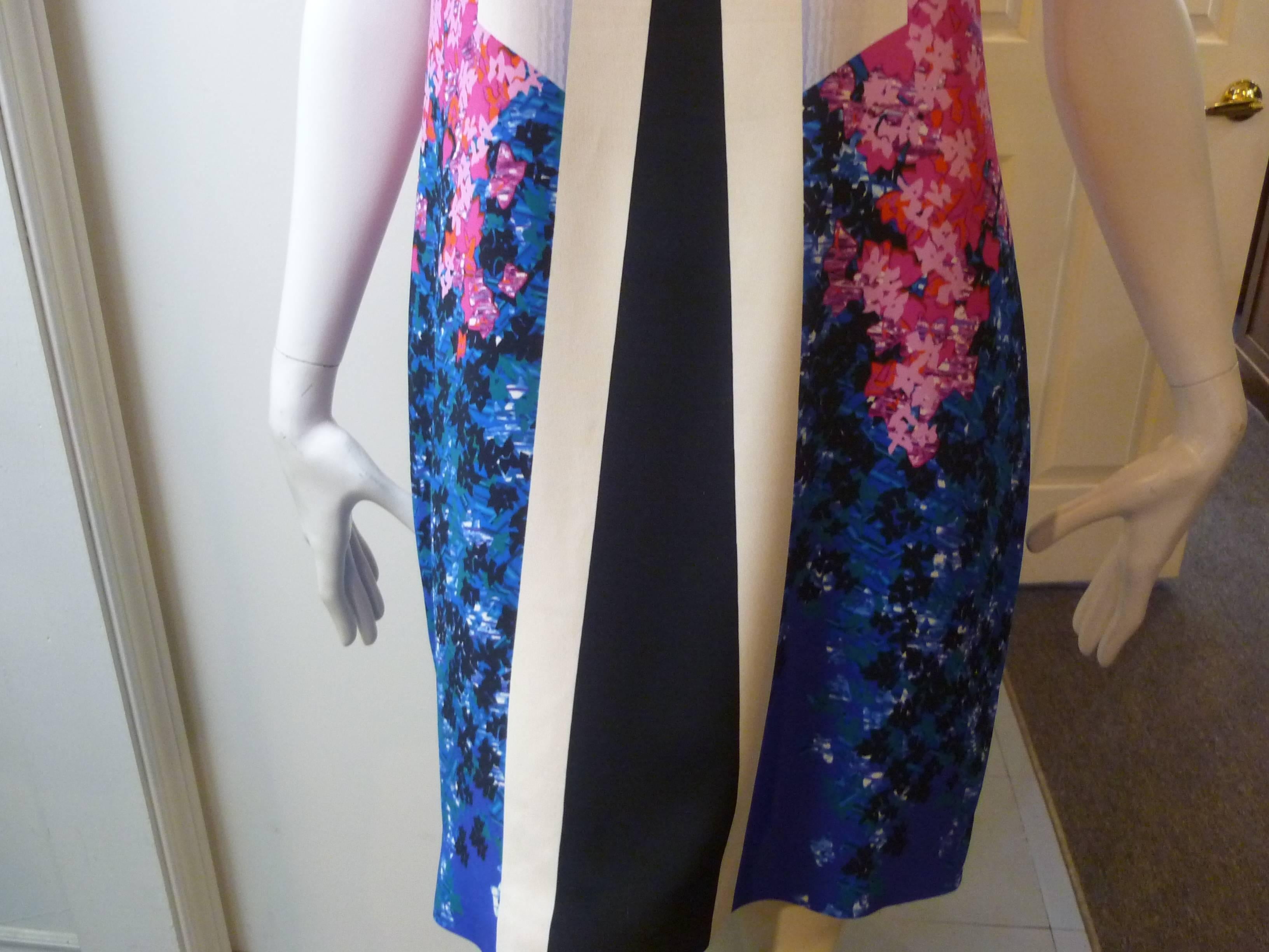 Peter Pilotto Aureta - Robe à imprimé floral, 2014  Bon état - En vente à Port Hope, ON