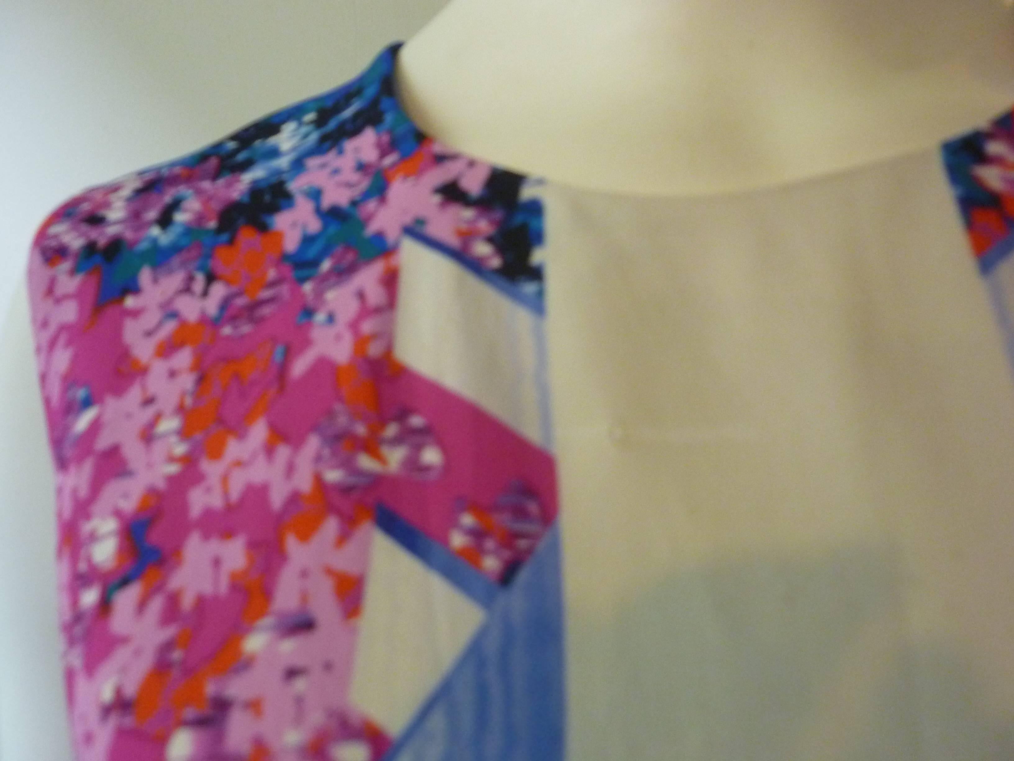 Black Peter Pilotto Aureta Floral Print Dress, 2014  For Sale