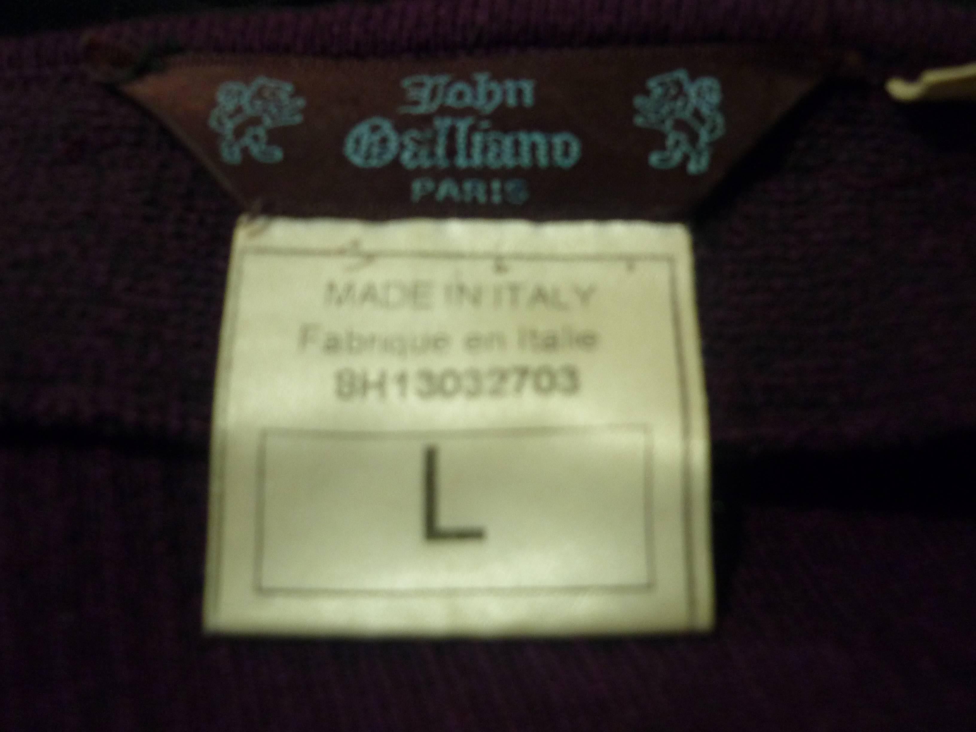 John Galliano Long Knit Skirt, 1990s  1