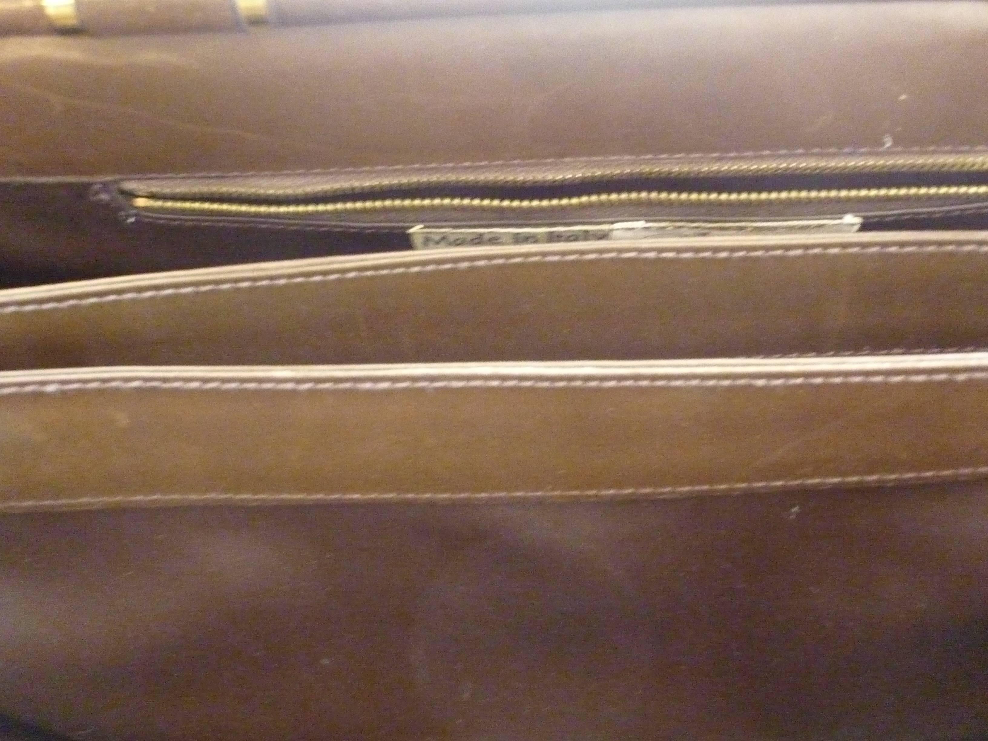Unusual Vintage Italian Leather Handbag 1