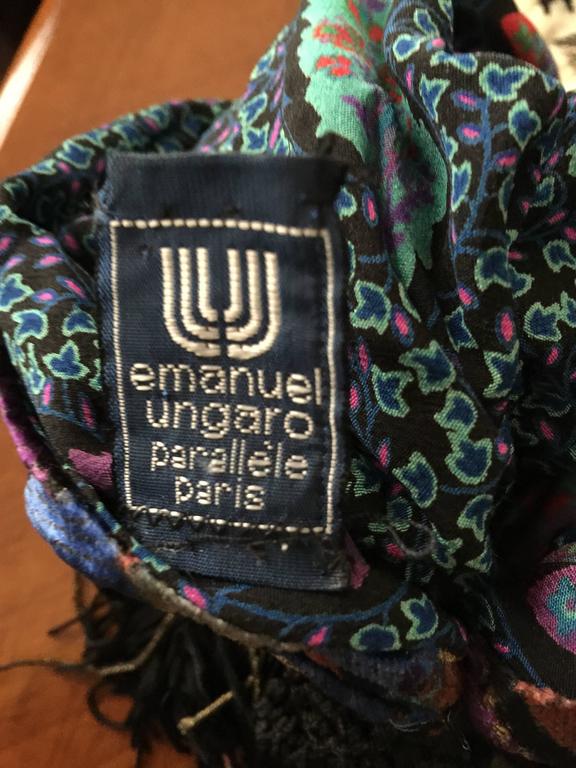 Stunning Velvet Shawl By Emanuel Ungaro At 1stdibs