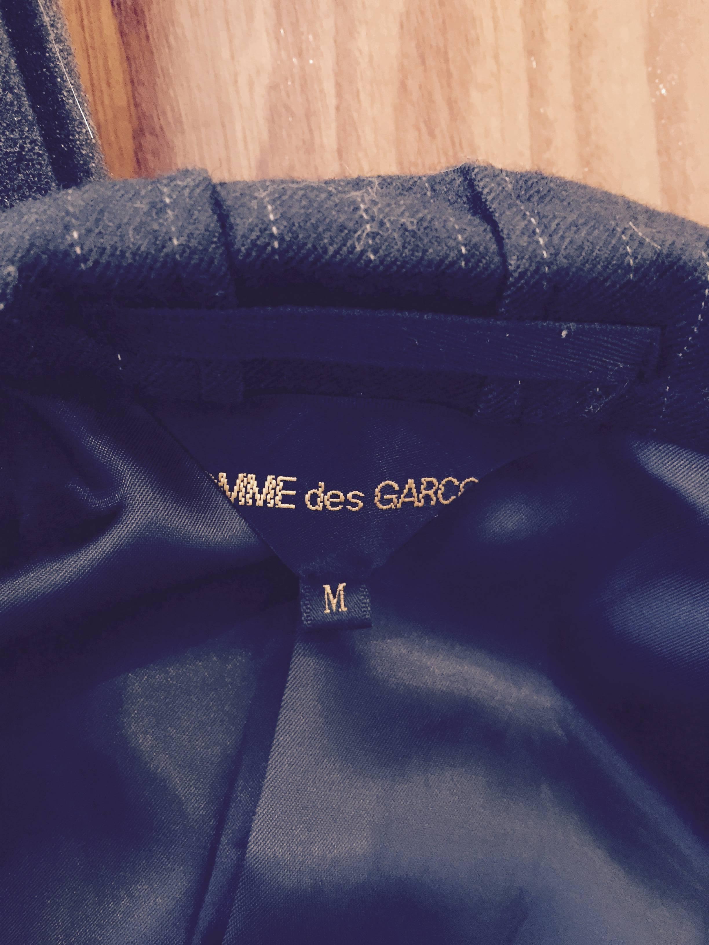 Pinstripe Comme des Garcons Jacket with Lace Details M. 2