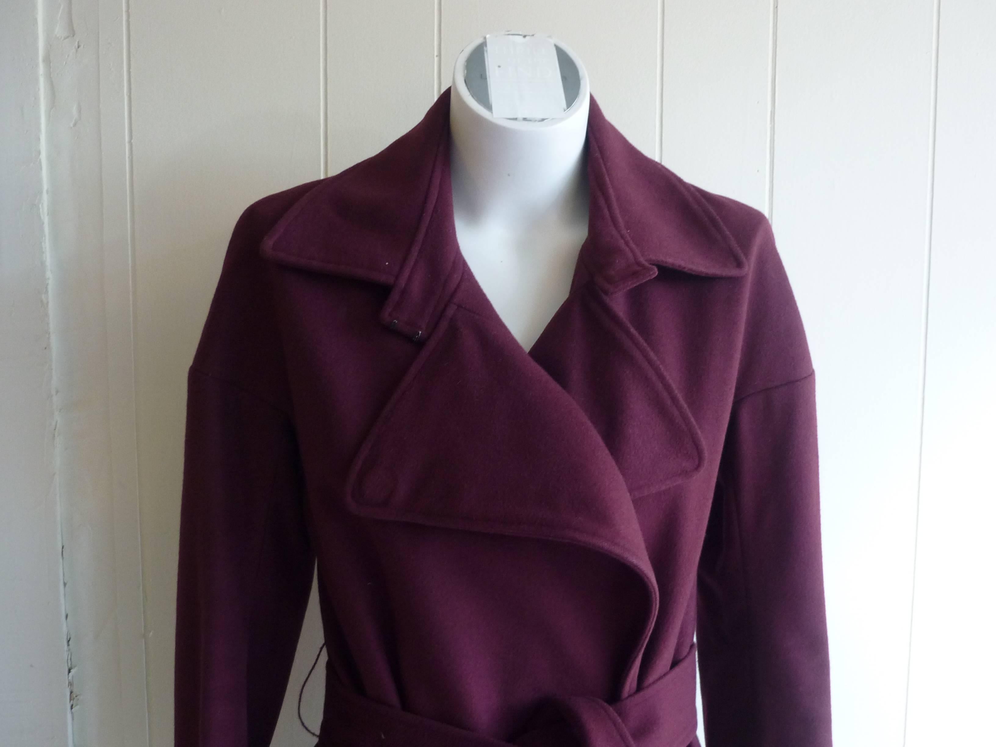 Martine Sitbon for Rue du Mail Wool Coat (36 Fr) In Excellent Condition In Port Hope, ON