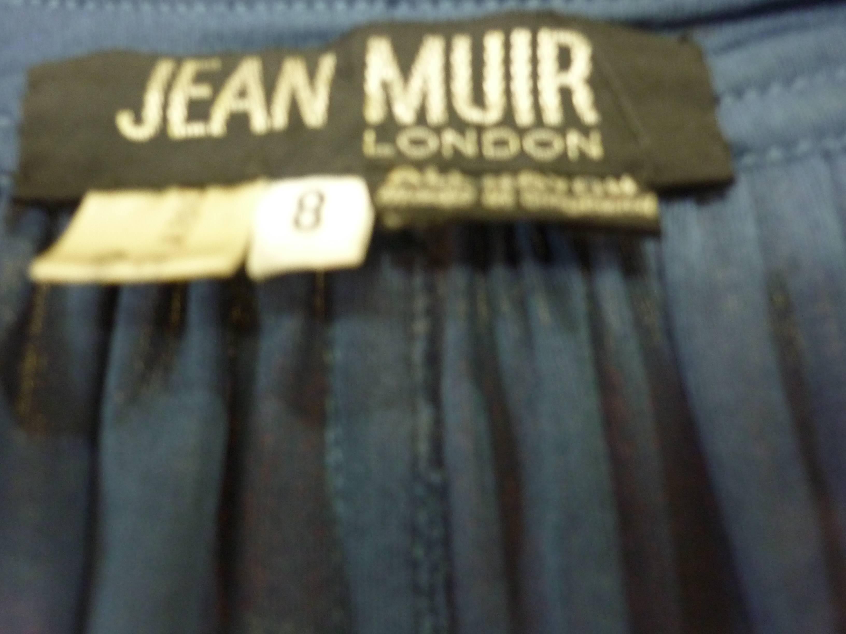 Jean Muir Blue Top / Tunic, 1980s   2