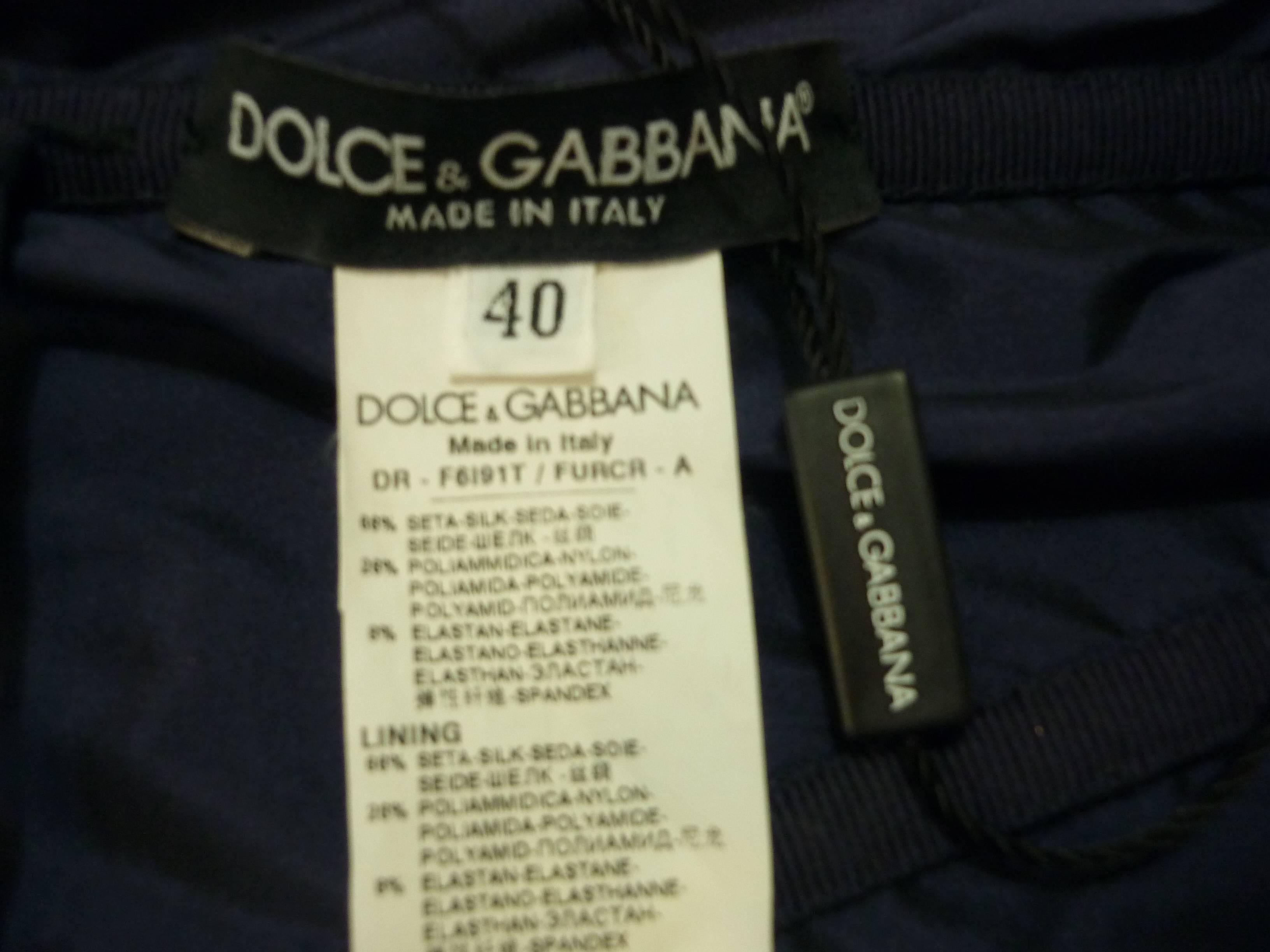 Dolce & Gabbana Bustier Dress (40 ITL) New In New Condition In Port Hope, ON