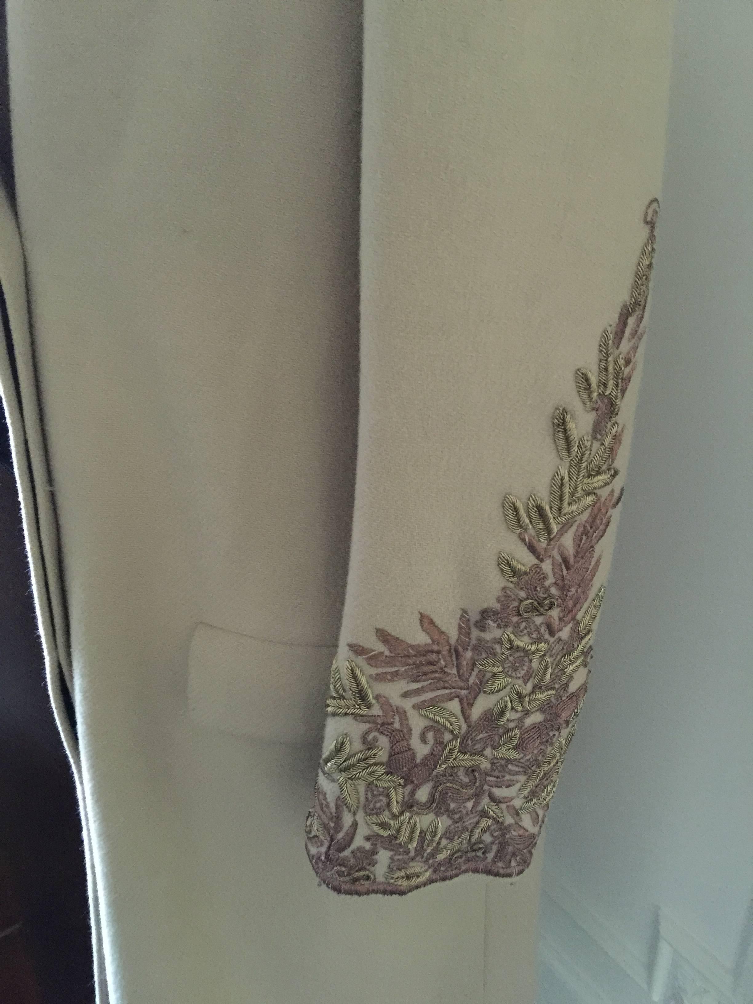 Embellished Wool Coat by Dries Van Noten M. In Excellent Condition In Port Hope, ON