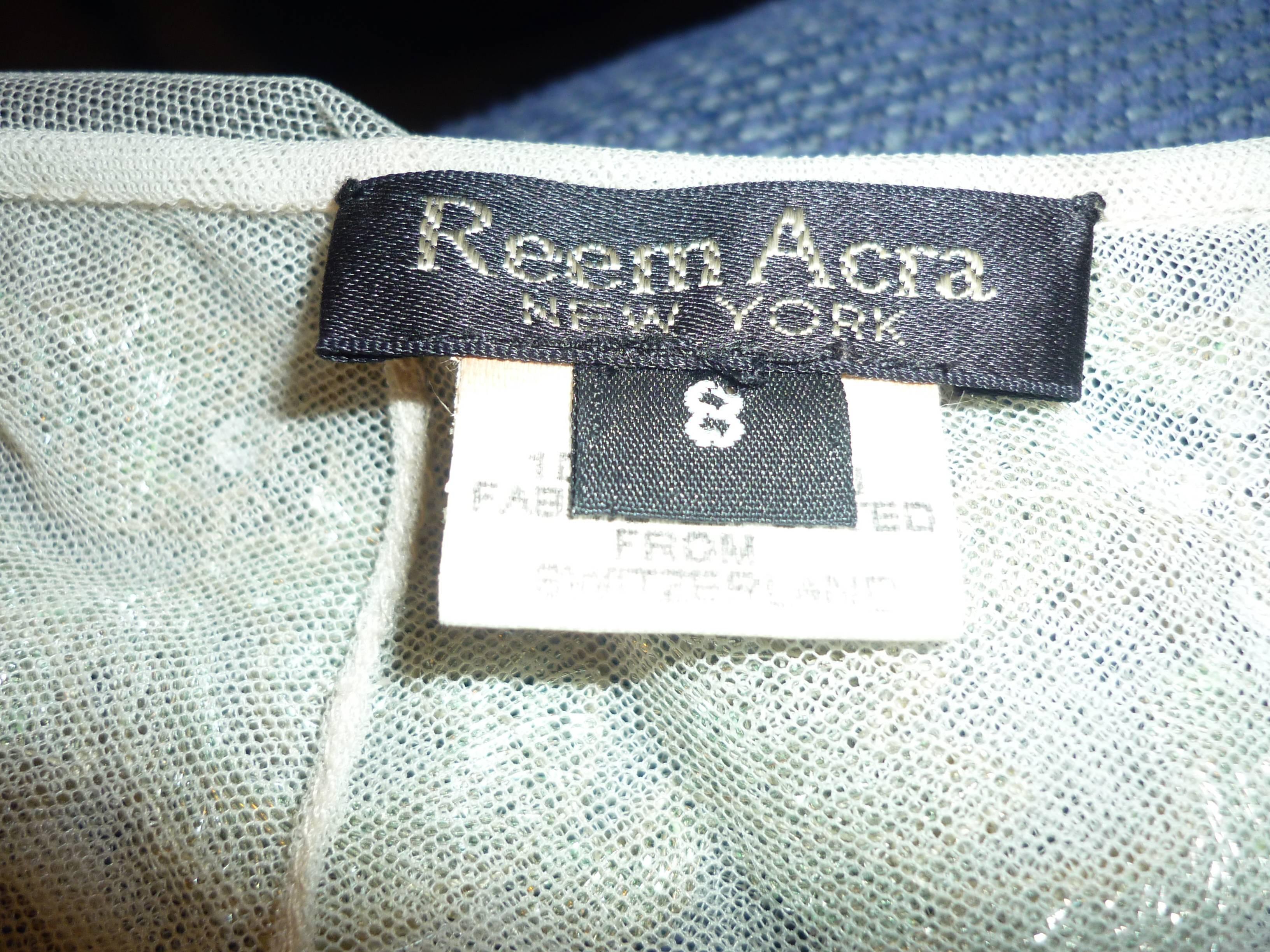 Reem Acra NWT $2990 Embellished Evening Skirt (8) 1