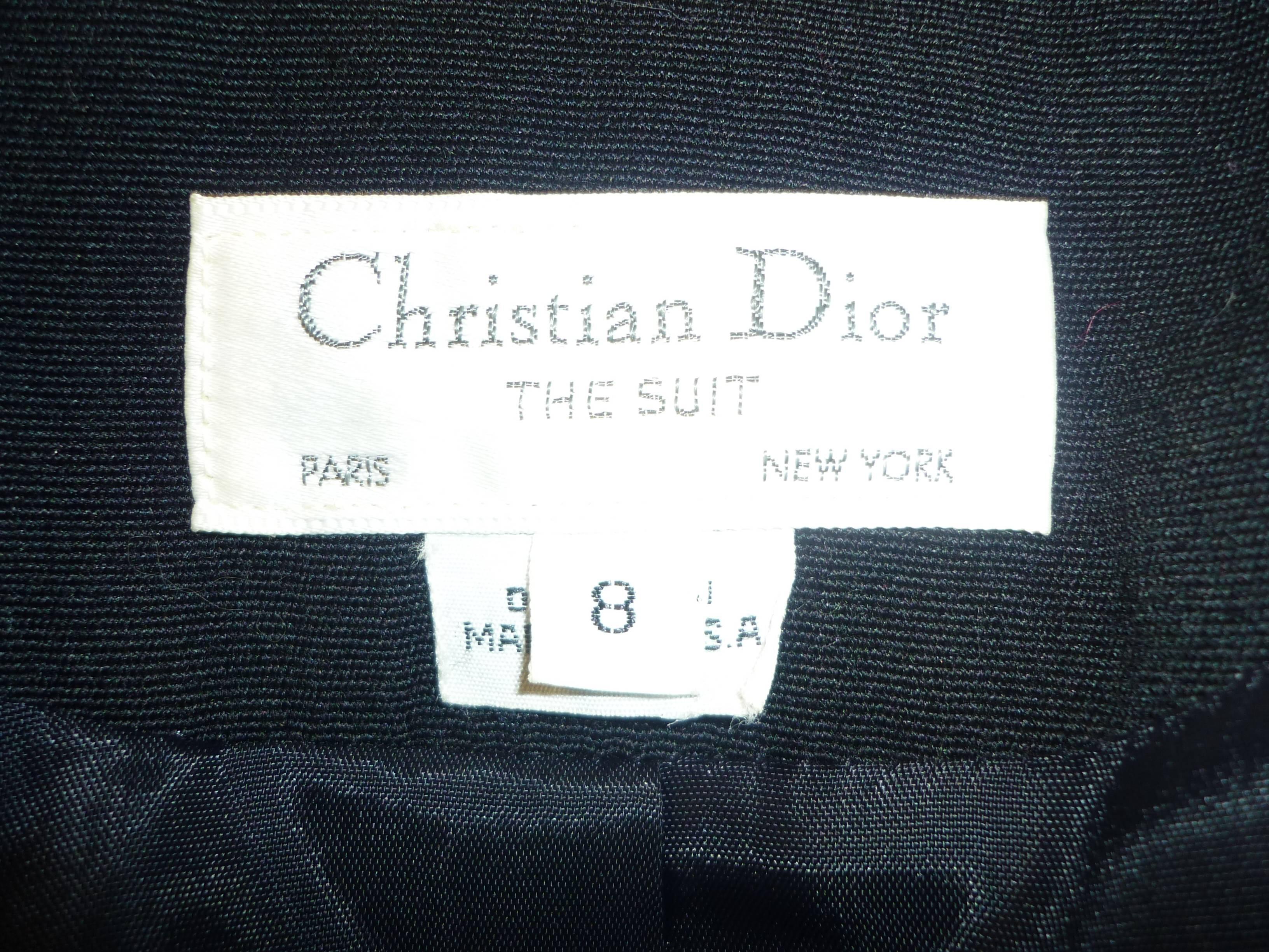 1980s Christian Dior Three-Piece Tuxedo Suit (8) NEW Old Stock 2