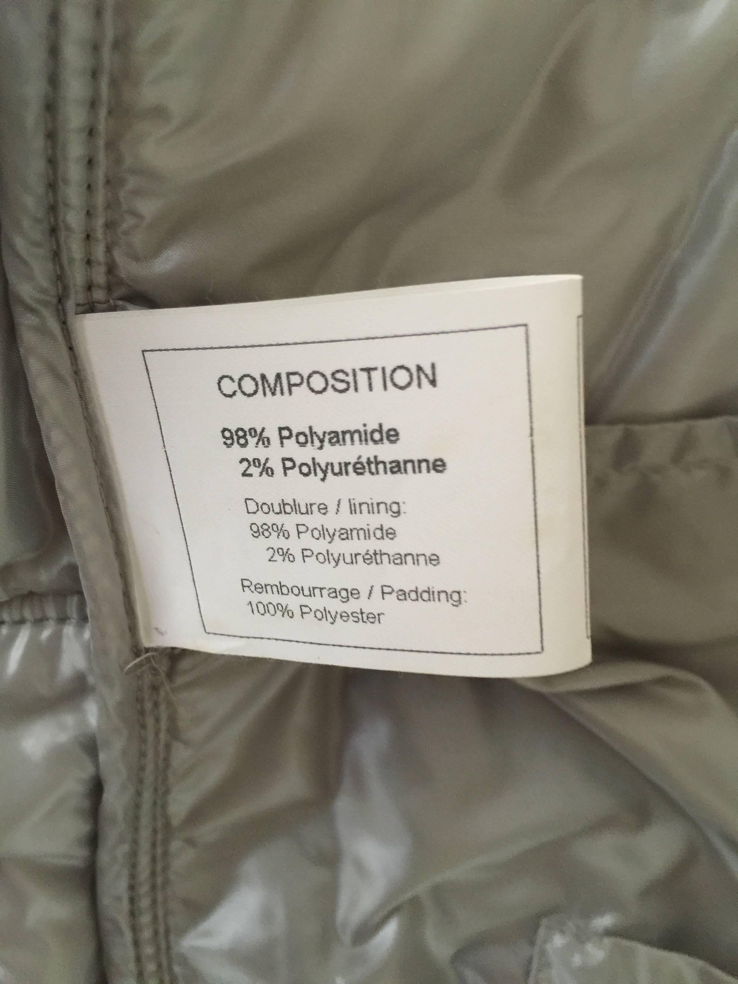 Sweet Light weight Chanel puffer jacket XS. In Excellent Condition In Port Hope, ON