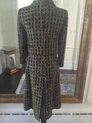 Crystal embellished Dolce & Gabbana boucle tweed coat 42 It.