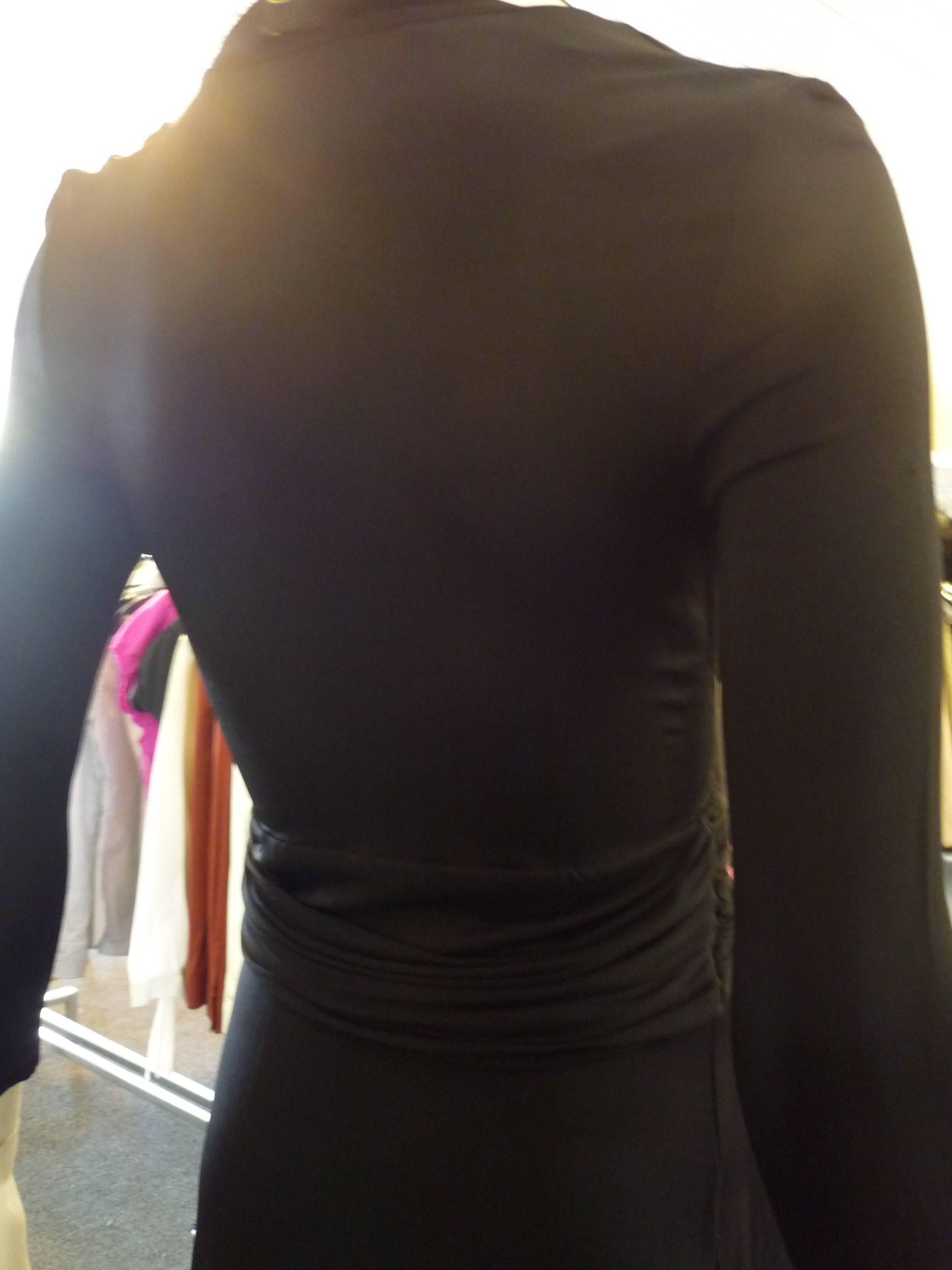 Women's Just Cavalli Sexy Black Viscose Dress W/T (38 Itl) 