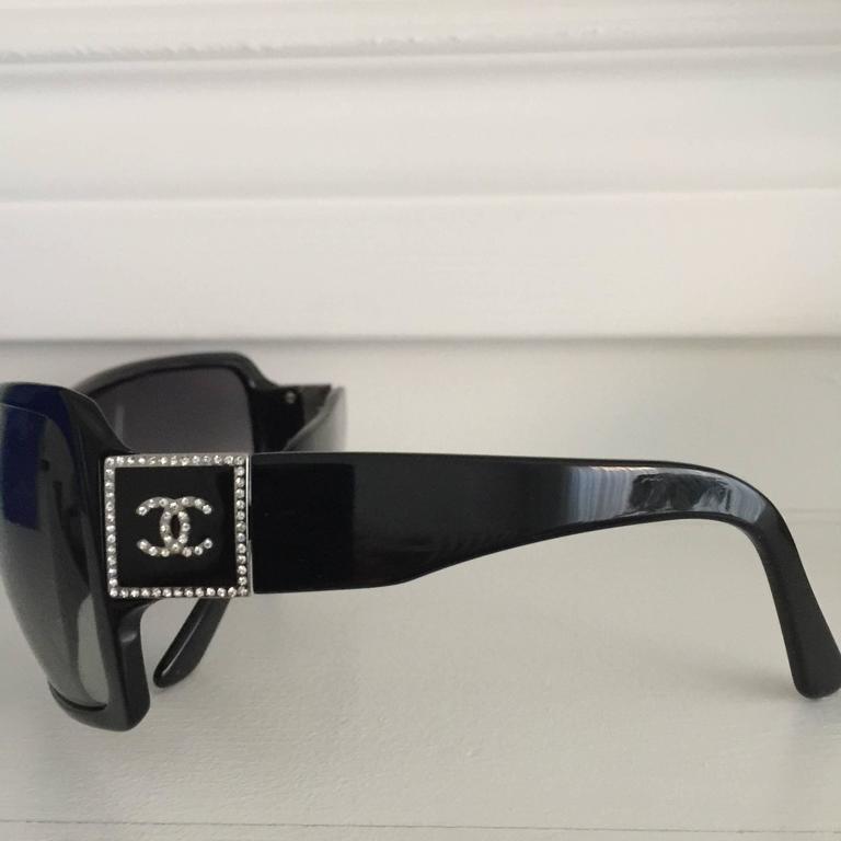 Chanel Crystal CC Sunglasses 5081-B Black